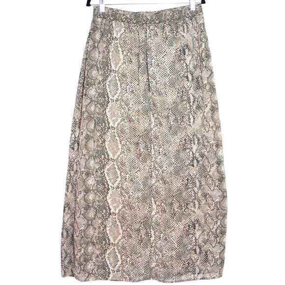 LCWaikiki Snake Print Beige Maxi Skirt Size Medium - Picture 3 of 3